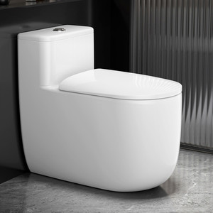 Hiện đại đơn giản trực tiếp tuôn ra sàn gắn một mảnh vệ sinh nhà vệ sinh thoải mái lớn hình chữ U chỗ ngồi phòng tắm nhà vệ sinh gốm - Product Image 1