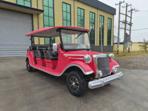 Voiture électrique vintage de style rétro classique en acier, 8/11 places, idéale pour les excursions de loisirs, les visites touristiques et les circuits urbains. - Product Image 3