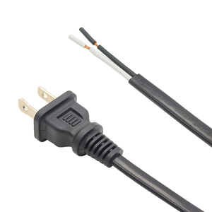 Nema 2 Pin cáp điện NISPT-2 phẳng 18AWG NEMA 1-15p cắm để kết thúc miễn phí USA dây nguồn - Product Image 3