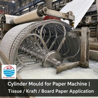 Machine à papier : Moule cylindrique en cuivre massif pour tambour de formage, diamètre et largeur personnalisés, fabricant OEM