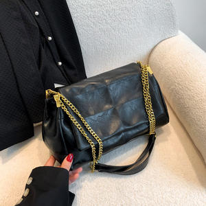 Bolso de gran capacidad para mujer, nuevo bolso bandolera con cadena estilo veraniego, bolso de hombro retro de moda. - Product Image 5