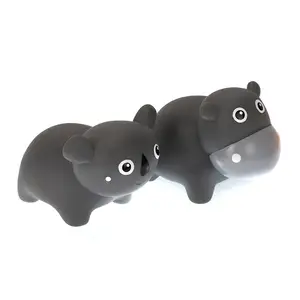 सिमुलेशन पशु बाघ शेर हिप्पो कोअला स्नान खिलौने रबर बच्चों के खिलौने