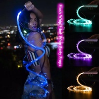 360 döner fiber optik led ışık uzay kırbaç yangın değnek festivali hediye dans için piksel rave fiber optik kamçı