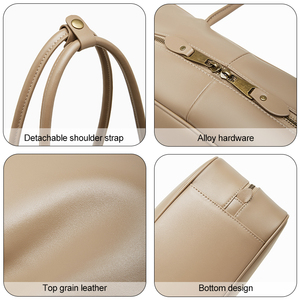 Usine <span class=keywords><strong>Sac</strong></span> à <span class=keywords><strong>Main</strong></span> Cuir Véritable <span class=keywords><strong>Femme</strong></span> Vintage Boston Clutch Simple Grande Capacité Travail Luxe Discret Sacs à <span class=keywords><strong>main</strong></span> - Product Image 5