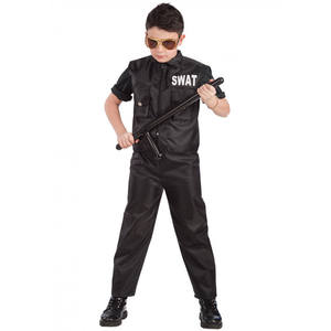 DISFRAZ DE EQUIPO ESPECIAL DE POLICÍA PARA NIÑOS TALLA 12-13 AÑOS ALTURA 158CM - Product Image 1