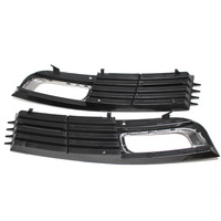 Nueva Cubierta de Rejilla para Faros Antiniebla Delanteros para Audi A8 D3 4E 2008-2010, Kit de Bisel Izquierdo/Derecho, Material ABS, Piezas de Carrocería