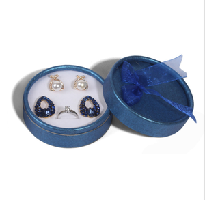 Factory Price White Small Round Paper Cardboard Jewelry Box for Pendant Earring <strong>Ring</strong> <strong>Storage</strong> - Product Image 2