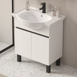 Lavabos in legno massello personalizzato design Semi incassato lavabo mobili per la casa completa mobili da cucina mobili da <span class=keywords><strong>bagno</strong></span> - Product Image 5