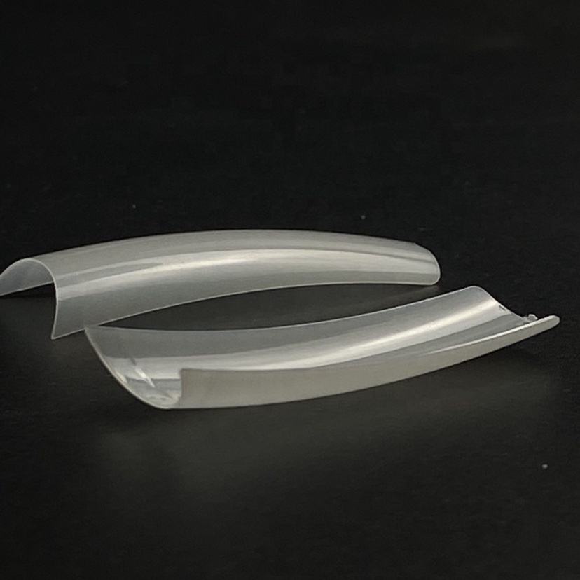 Newest 550pcs XXL Straight Coffin Nail Tips Curved Square Artificial Nails Long French Coffin Nail Tips