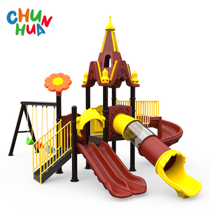 儿童玩游戏运动儿童商用塑料滑梯设备儿童户外游乐场 - Product Image 3
