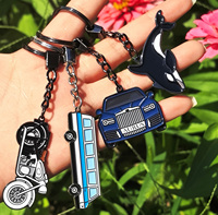 Porte-clés Anime Vintage Personnalisé en Métal Doré, Émail Dur, Léger, Breloques Exquises