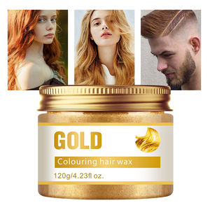 Étiquette privée OEM vente en gros argile pour hommes 5 couleurs <span class=keywords><strong>teinture</strong></span> temporaire cheveux longue tenue cire de couleur jetable - Product Image 4