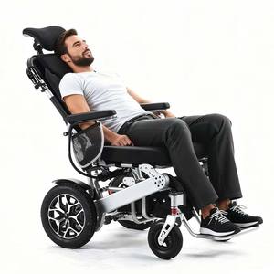 Silla de Ruedas Eléctrica Reclinable Plegable con Certificación CE ISO Ligera de Aleación de Aluminio - Product Image 2