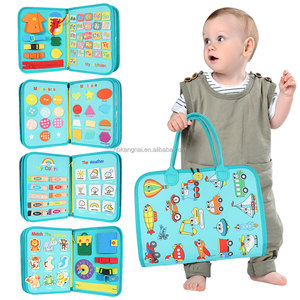 Jouet sensoriel Montessori pour bébé, activité éducative précoce, sac d'<span class=keywords><strong>activités</strong></span> en feutre, jeu de société pour enfants - Product Image 1