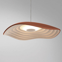 Luminaire suspendu style Wabi Sabi en forme de feuille de lotus, simple et moderne, pour restaurant, bar, comptoir, chambre à coucher, chevet, maison d'hôtes, ambiance créative