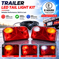 Kit de feux arrière pour remorque à 13 broches, norme Emark, longue durée de vie, multifonction, haute luminosité, pour utilisation sur camions et remorques