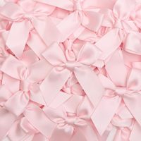 Noeuds en ruban de satin pré-noués autocollants pour la décoration de mariage, de baby shower, d'anniversaire