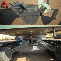 Mini-excavatrice électrique 2 tonnes à bas prix E619HEV avec godet de 0,04 m³ pour opérations en espace étroit et creusement en serre