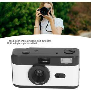 Appareil photo argentique 35 mm automatique avec flash intégré, mise au point fixe, rétro, prend en charge les <span class=keywords><strong>films</strong></span> noir et blanc/couleur ISO200/400, piles AA réutilisables - Product Image 2