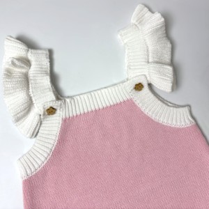Offre Spéciale bébé barboteuse tricoté nouveau-né bébé fille vêtements couleur unie sans manches enfant en bas âge garçon barboteuse Cool été enfants vêtements - Product Image 4
