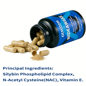 OEM/ODM Wideawake 60 Cápsulas con Complejo de Silibina y Fosfolípidos, N-Acetil Cisteína, Vitamina <span class=keywords><strong>E</strong></span>, Suplemento Energético para Adultos - Product Image 2