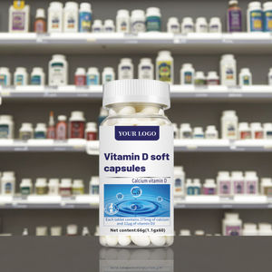 OEM Factory Custom BS merek <span class=keywords><strong>Vitamin</strong></span> <span class=keywords><strong>D</strong></span> kapsul <span class=keywords><strong>Softgel</strong></span> 60 hitungan sistem imun mendukung suplemen laut dalam - Product Image 2