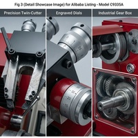 Machine à tournage de disques et tambours de frein légers C9335A 350 mm pour la rectification des rotors de frein de voiture 220V/110V/380V Garantie 1 an