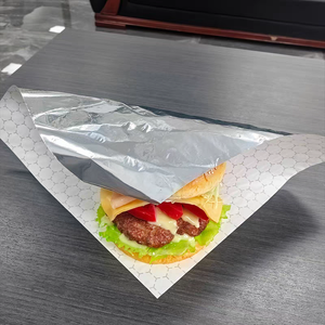 Papel de Aluminio Laminado para Envolver Burritos y Hamburguesas, Personalizado de Fábrica, Láminas de Papel Aislante para Envolver Sándwiches - Product Image 2