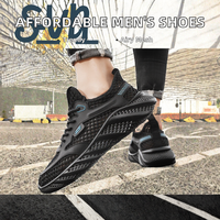 Chaussures décontractées à enfiler personnalisées, prix d'usine, respirantes, en maille, pour hommes, été, automne, hiver, en PU, PVC, tissu coton