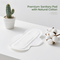 Nouvelle tendance : Serviettes hygiéniques régulières 100 % coton naturel PROTECTIVES pour femmes