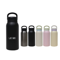 Nouvelle Bouteille d'Eau Isotherme Portable en Acier Inoxydable de 750 ml, Personnalisable avec Couvercle, Vente en Gros 2027