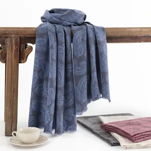 Wholesale winter scarves Imitation cashmere shawls women retro cashew flower ethnic scarf shawls