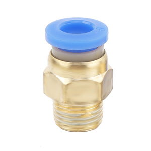 Raccord pneumatique rapide Wentai en laiton avec capuchon bleu, filetage M5, raccord pneumatique droit pour tuyau d'air 16-04 mm - Product Image 1