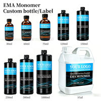 Vente en gros d'usine OEM : Liquide acrylique monomère MMA-Free EMA 1000ml/500ml/250ml pour extension d'ongles, non-jaunissant, approvisionnement en vrac