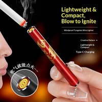 Briquet en métal personnalisé créatif alimenté par USB avec design coupe-vent et allumage à arc électrique - Fabricant en gros