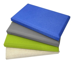 แผ่นผ้าซับเสียงอะคูสติกขนาด 25/50 มม. สำหรับห้องอัดเสียง แผ่นผนังกันเสียง - Product Image 1