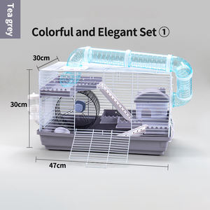 Cage pour hamster extra <span class=keywords><strong>large</strong></span> et surdimensionnée Cage pour hamster Fermeture à boutons Villa de luxe Offre Spéciale grande maison pour <span class=keywords><strong>chinchilla</strong></span> Cage pour hamster Villa - Product Image 5