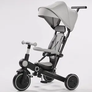 BEBELUX Triciclo plegable para niños Niño 3 ruedas 7 en 1 Triciclo para niños Triciclos para bebés para niños de 1 a 6 años