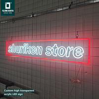 Enseigne lumineuse LED néon dimmable 12V Satom pour salle de sport, devanture de magasin et publicité intérieure