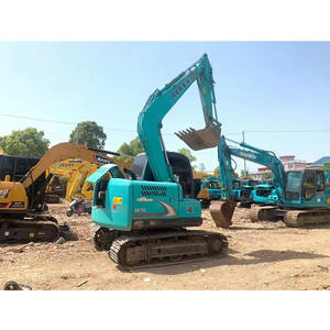 Excavadora Usada Kobelco SK75 de 7.5 Toneladas con Cucharón de 0.4m³, Marca Japonesa Original, Excavadora Pequeña de Construcción sobre Orugas, Bajo Número de Horas, Certificación CE - Product Image 1
