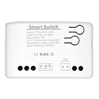 Capteur intelligent WiFi de température et d'humidité TY-TDQ-1CH-220v-T avec contrôle via l'application Tuya pour maison connectée, compatible 7-32V et 85-250V