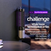 Nouvelle conception de tue-moustiques électrique portable rechargeable, rechargeable par type-C, tue-moustiques efficace par choc électrique