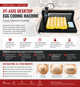 Docod Automatic XE02E Egg Coding Machine Axis Egg Printer for <b>Date</b> Batch QR Code Traceability Printing - Product Image 2