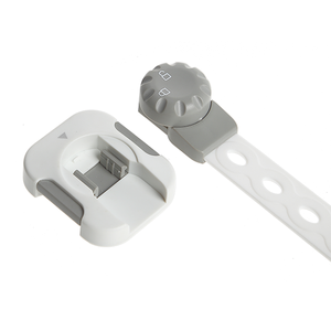 Sangle de sécurité enfant en plastique réglable de haute qualité pour réfrigérateur et serrure de <span class=keywords><strong>porte</strong></span> d'armoire pour enfants et bébés - Product Image 4