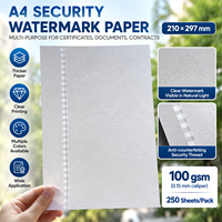 Carta Anticontraffazione A4 Personalizzata all'Ingrosso con Filigrana, 100gsm, Foglio Interno di Sicurezza per Stampa Documenti Ufficiali