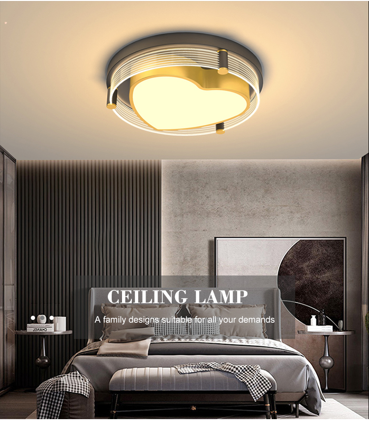 New Listed Decoration Indoor 36W 48W Bedroom Living Room Acrylic Contemporary LED Ceiling Light