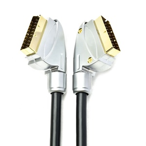 Logo tùy chỉnh chính xác 21-Pin Scart Video màn hình cáp 1.5m 1.8m Full HD đồng trục xoắn cặp PVC Áo khoác bện máy tính - Product Image 2