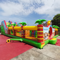 Parc d'attractions gonflable sur le thème des pingouins, château gonflable avec toboggan, équipement de terrain de jeux pour enfants, capacité de 300 kg