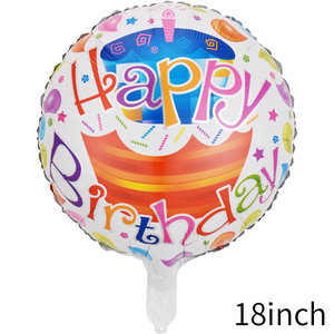 Ballon rond en aluminium <span class=keywords><strong>de</strong></span> 18 pouces, Joyeux Anniversaire, décoration <span class=keywords><strong>de</strong></span> fête, aménagement <span class=keywords><strong>de</strong></span> fête pour des décorations d'événements élégantes - Product Image 3