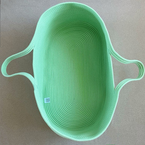 Corde de coton tissé <span class=keywords><strong>Moïse</strong></span> panier bébé dormir panier à langer dessin animé décoration comprend matelas matelas matelas matelas paniers de rangement - Product Image 4